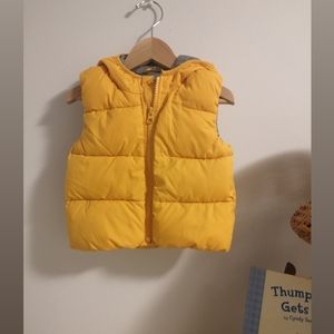Baby Gap yellow puffer vest